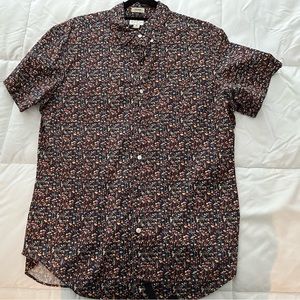 J Crew Stretch Bamboo print shirt